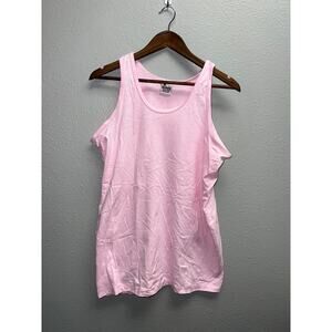 80s Vintage Signal Mega-Tee Pink Blank Tank Shirt Top VTG Large